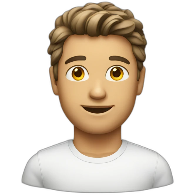Handsome techie emoji