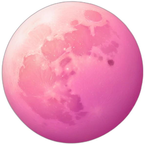 Pink moon emoji