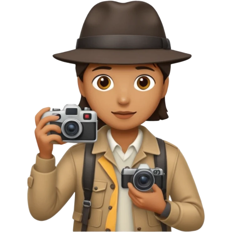 photographer taking a photo facing away emoji