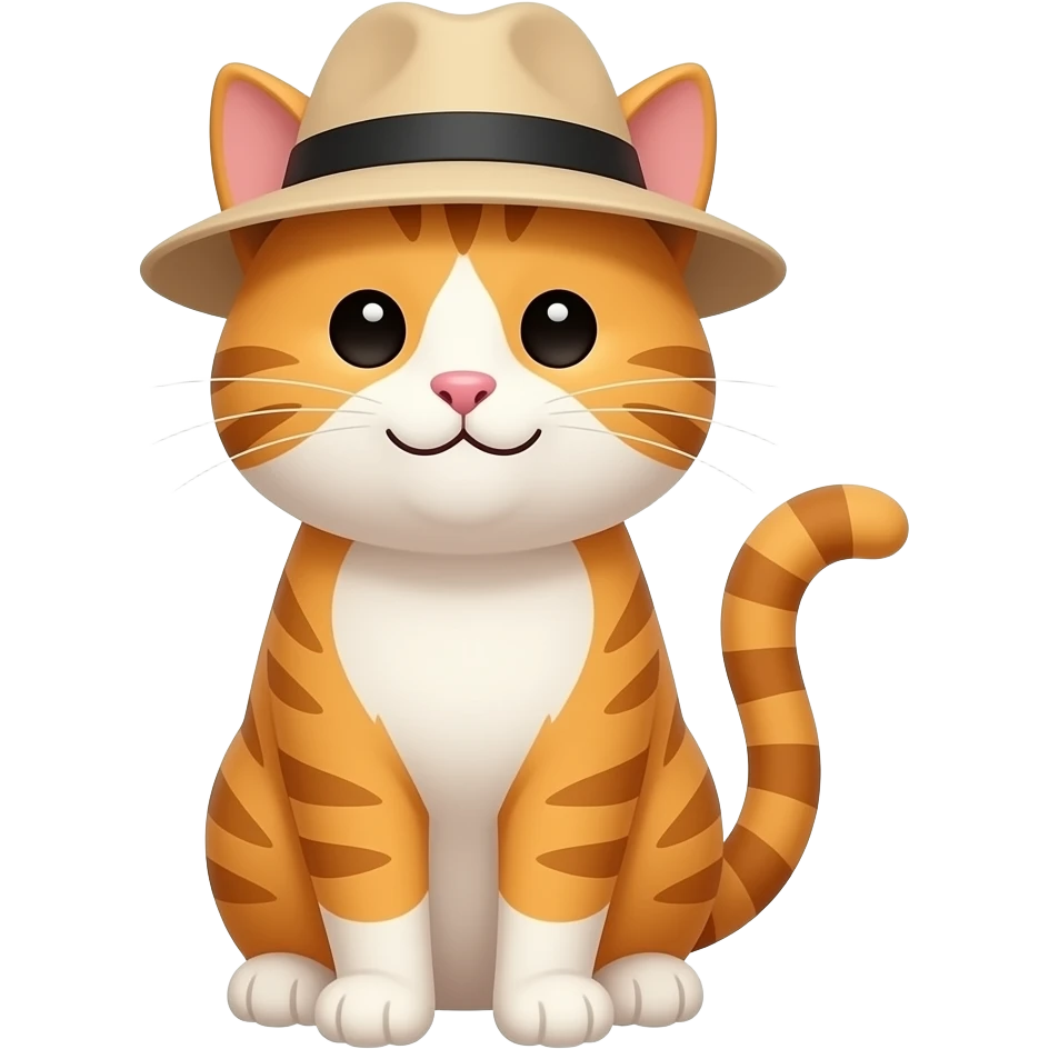 şapkalı Yüzü Gülen Bir Keko Yap emoji