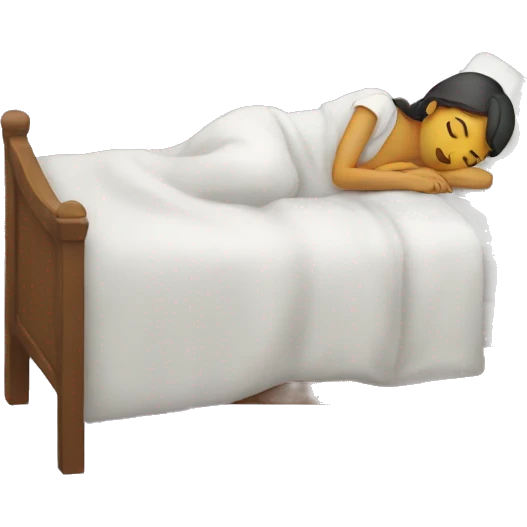 Sleeping in a bed emoji