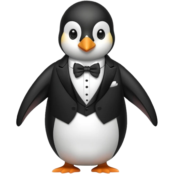 A luxury penguin emoji