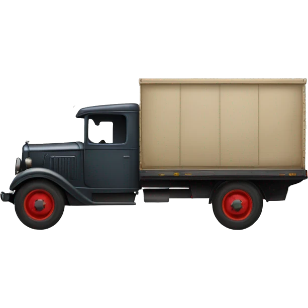 Very large 1934 moving truck side view  emoji