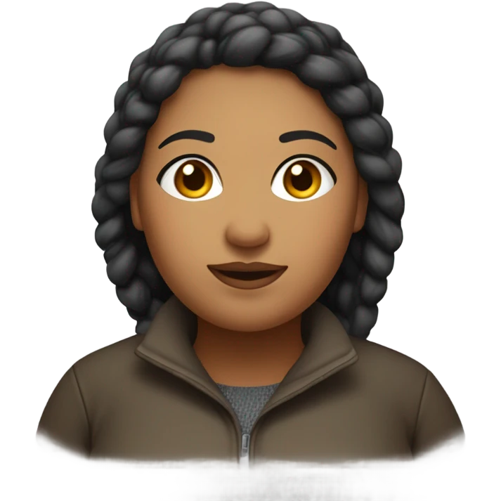 Cold chunky lady emoji