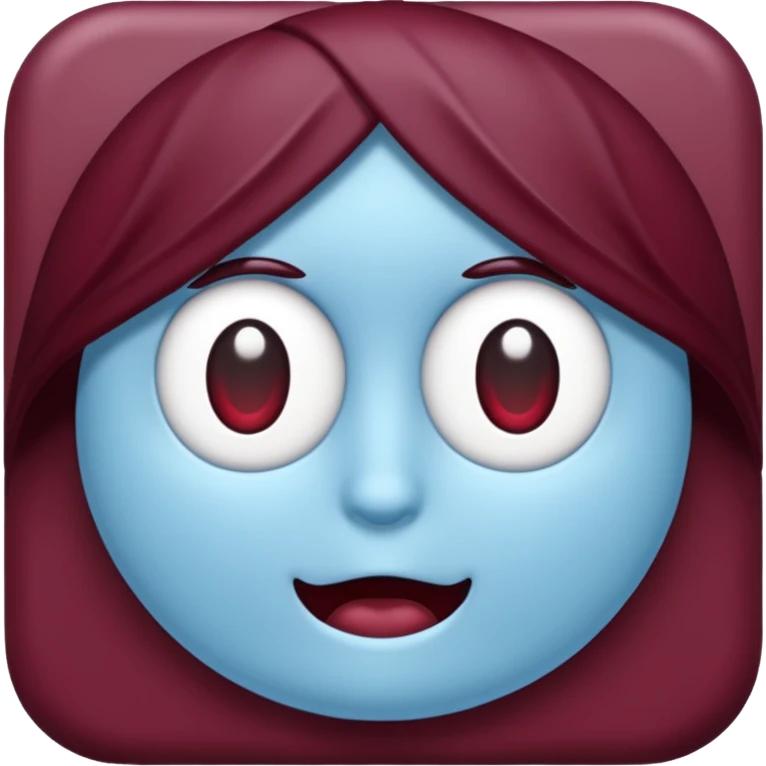  dark burgandy and light blue colour instead   emoji