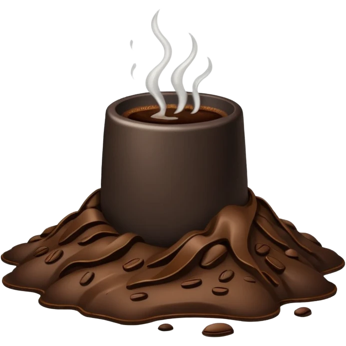 spiled coffee on the ground emoji