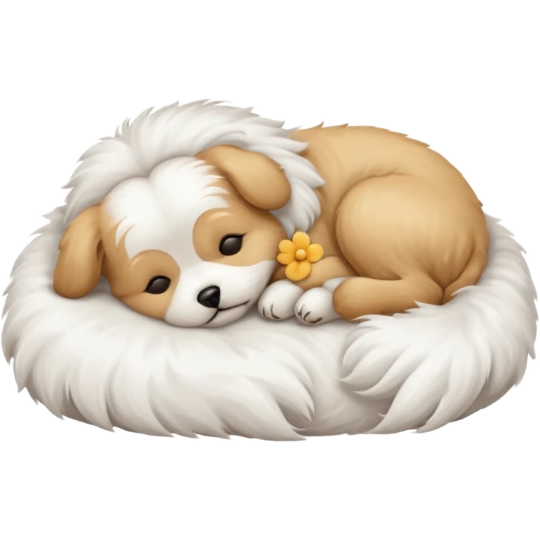 maltese sleeping emoji