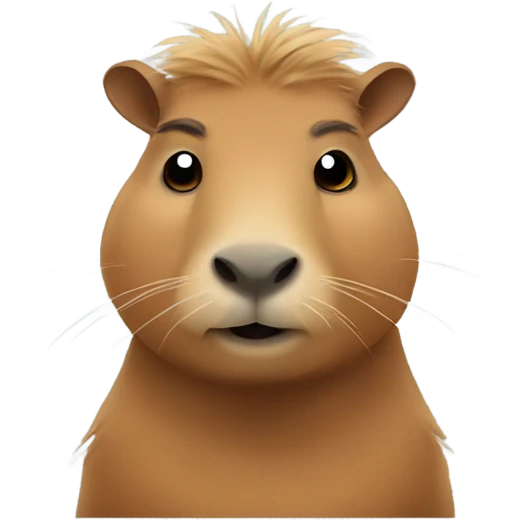 Cool and cute capybara  emoji