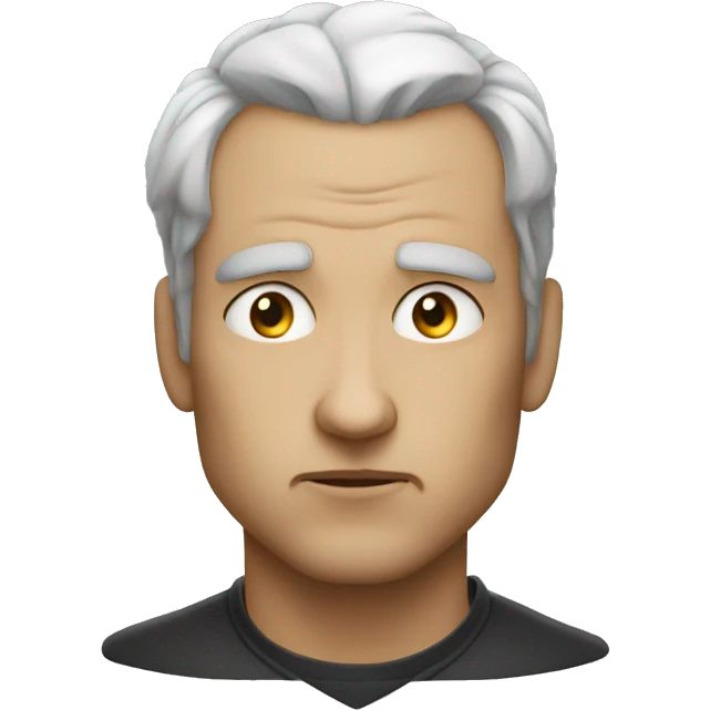 VILLIAN with cruel looks only one face emoji