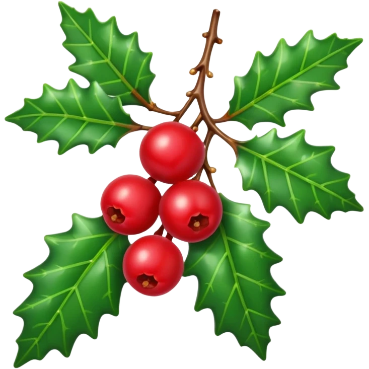 holly sprig emoji