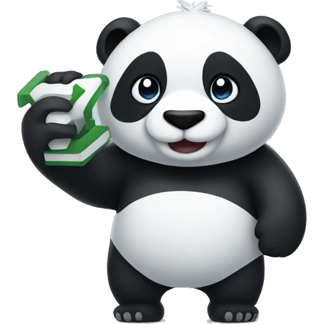 panda holding the discord partnership icon emoji