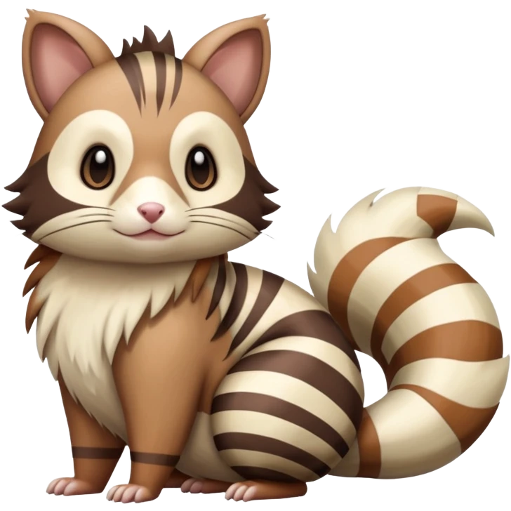 Furret-Linoone-Hybrid (Full body) emoji