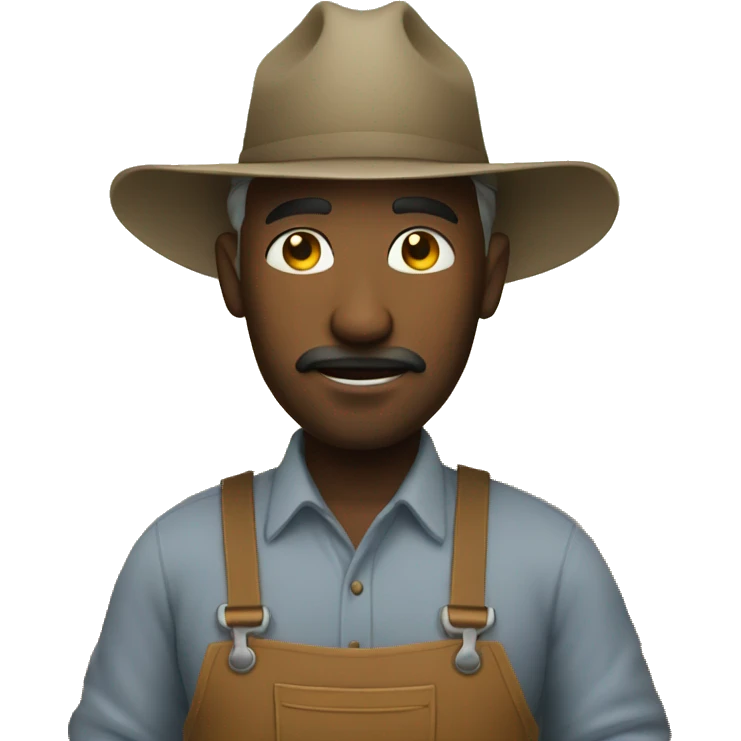 hard  working farmer emoji