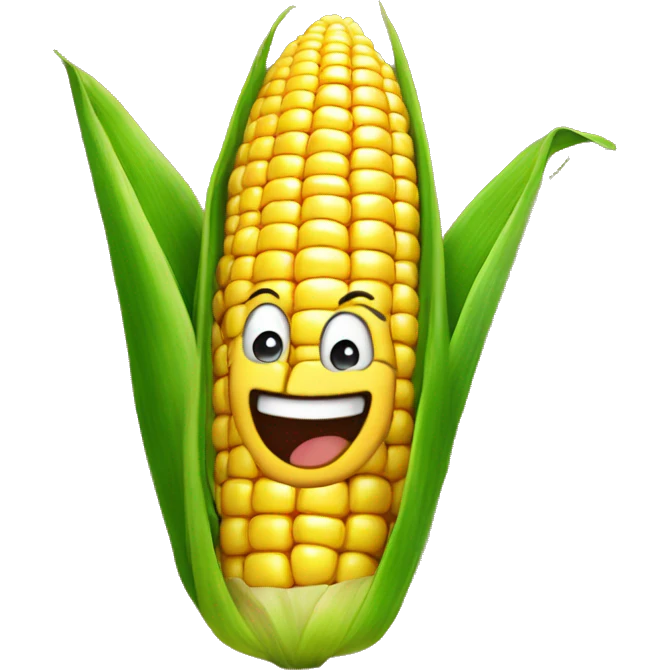 Corn smiling emoji