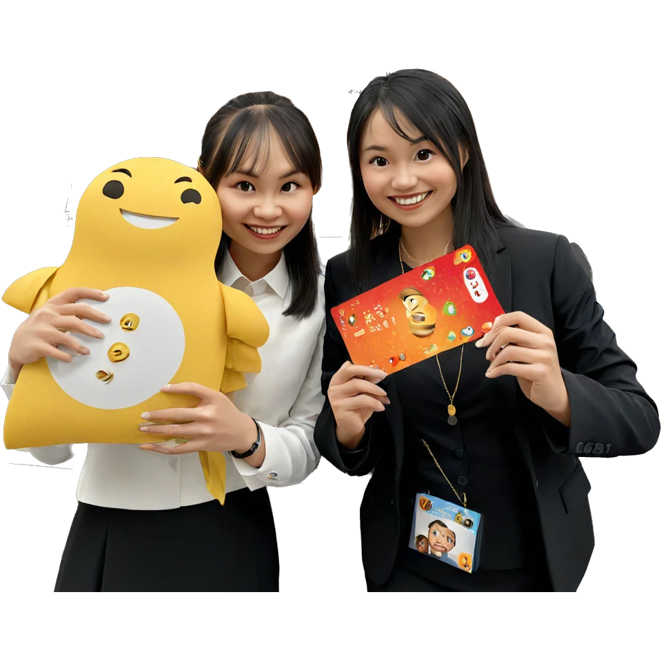 smiling woman in formal attire emoji