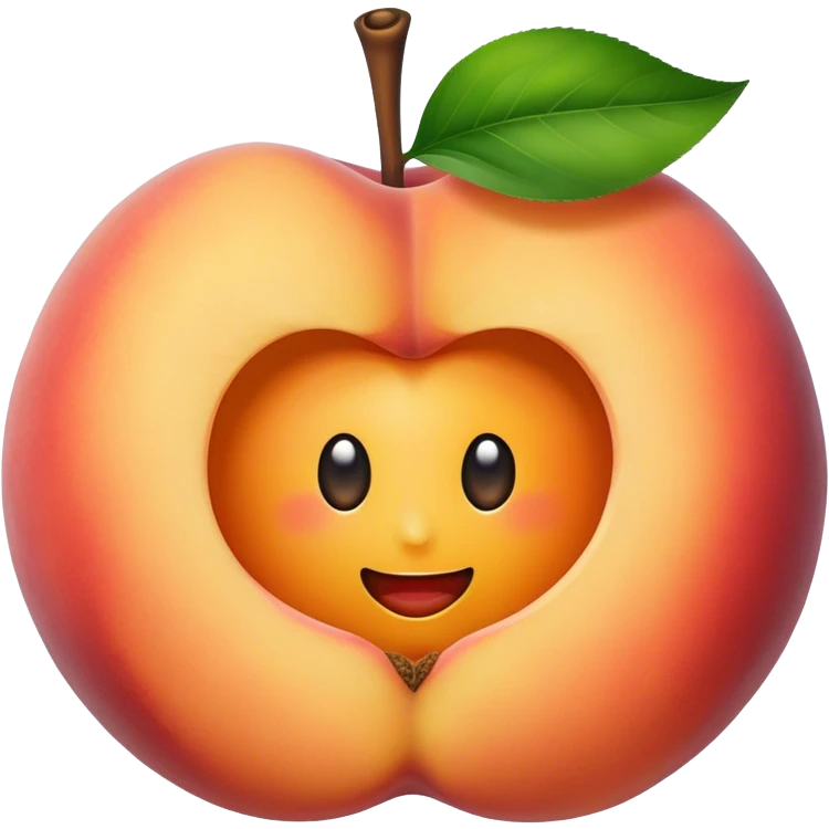 Peach with hole emoji