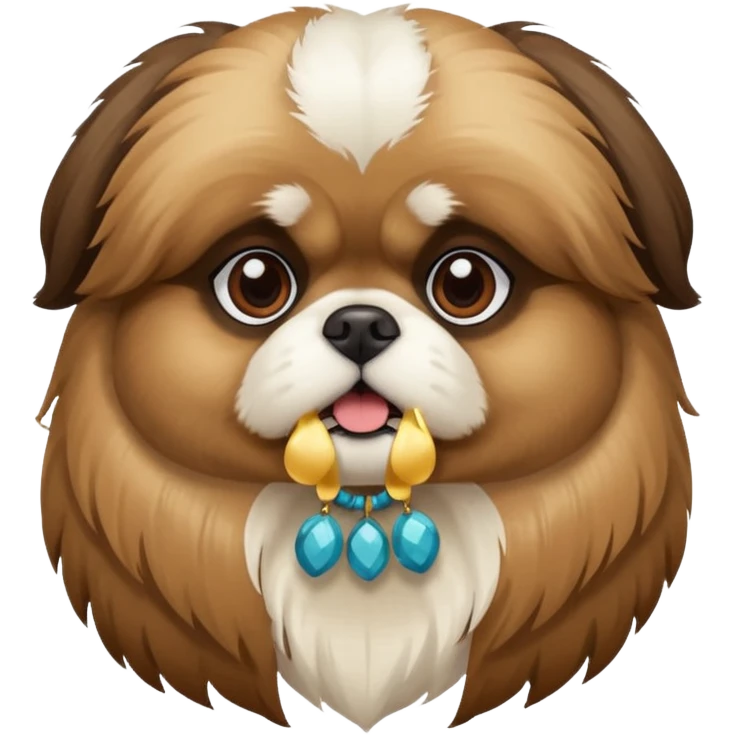 pekingese dog emoji