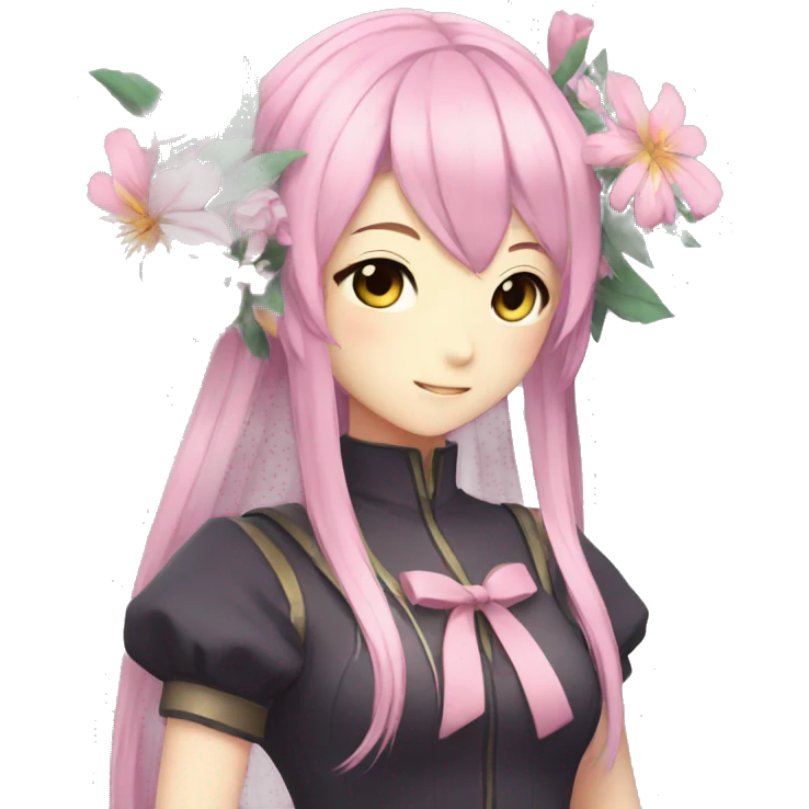 vocaloid v flower emoji
