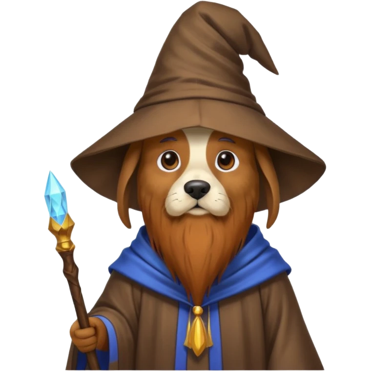 Dog wizard emoji