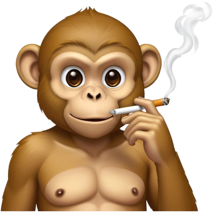 Singe qui fume  emoji