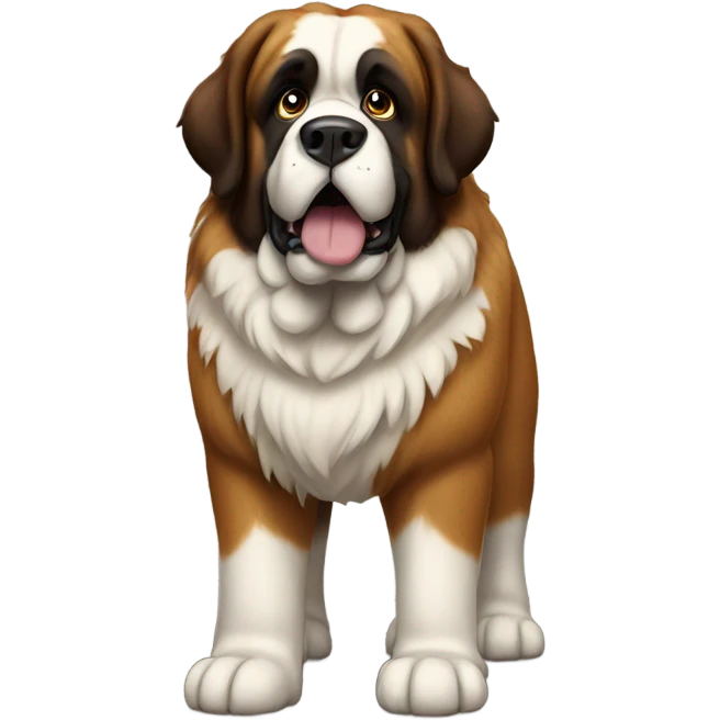 St Bernard dog standing emoji