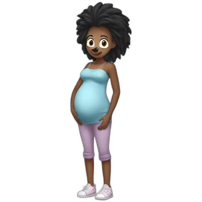pregnant sonic emoji