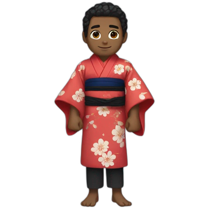 Miles morales with kimono emoji