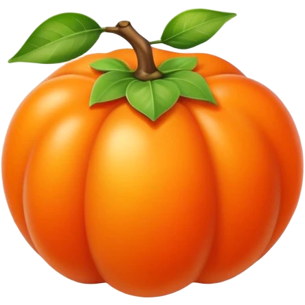 Persimmon and sunshine magic emoji