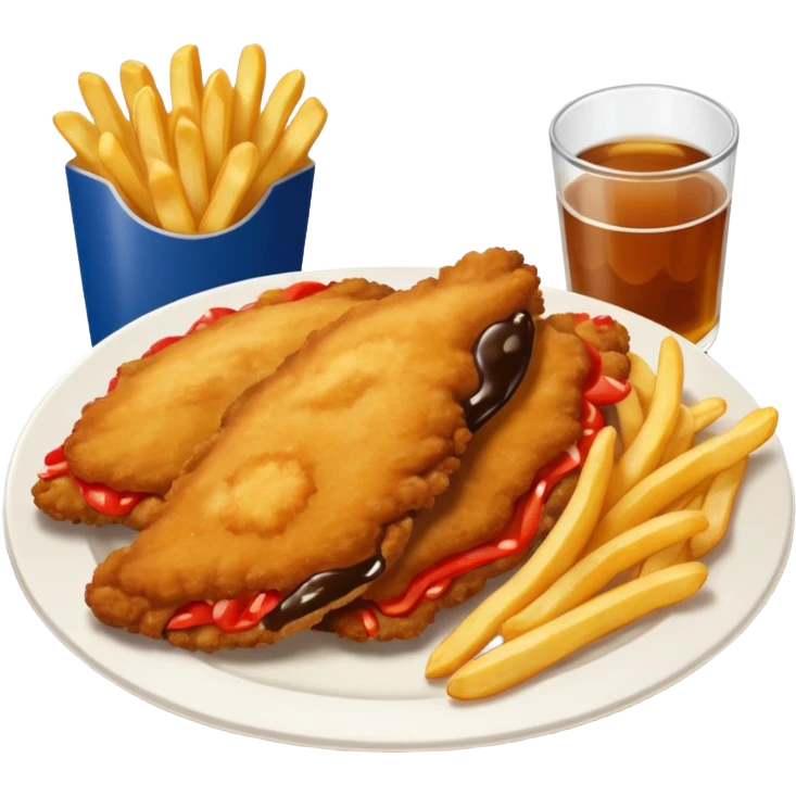 SCHNITZEL WITH FRIES emoji