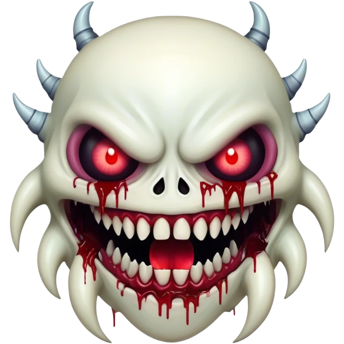 Scary exe sewerslvt monster scp with long teeth blood (no face)!!! glitch eyes glitch mouth  emoji