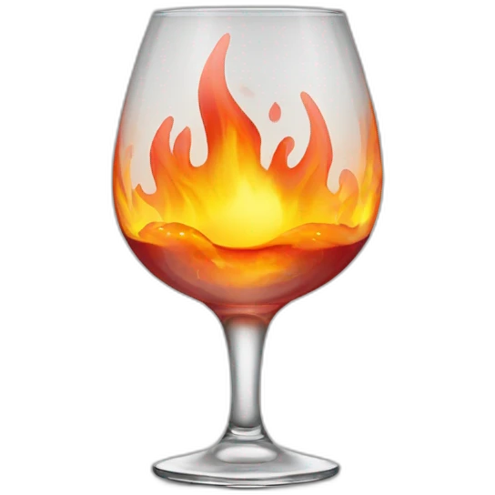 flaming sambuca glass emoji