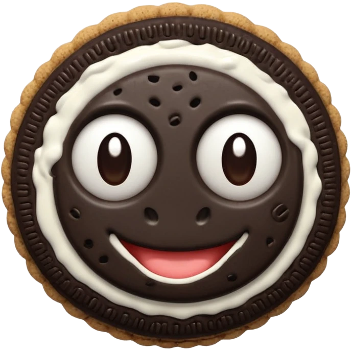 GALLETA OREO, CON DOS OJOS Y CUERPO emoji