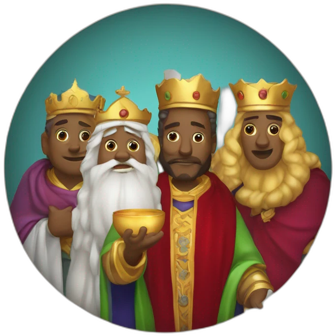Melchior Caspar and Balthazar three wise men emoji