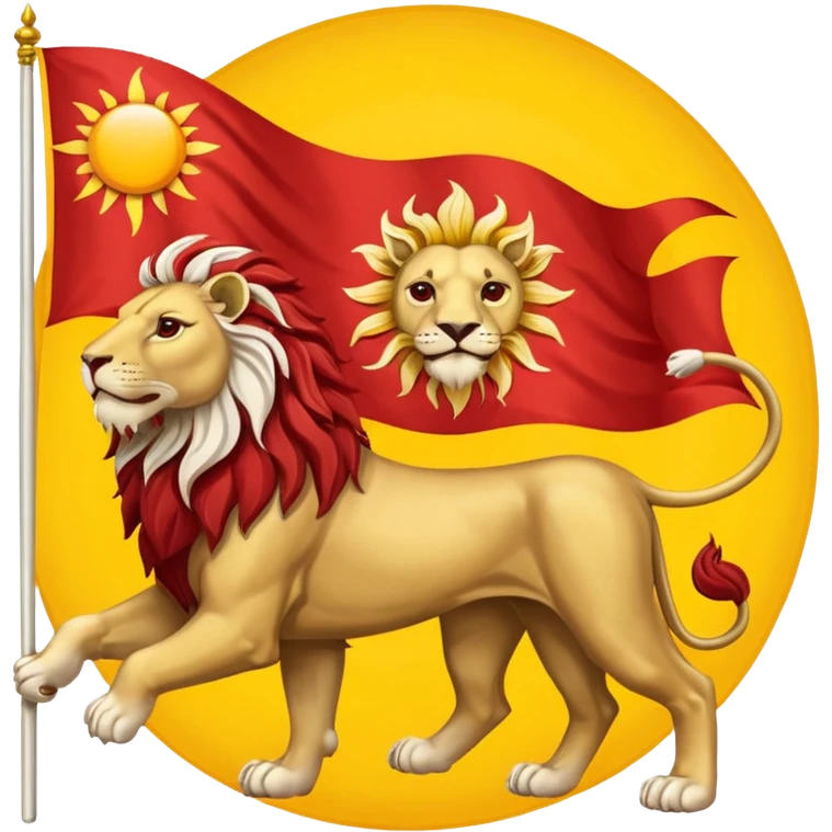 پرچم شیر و خورشید emoji