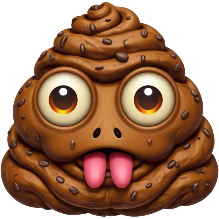 D&D beholder made out of poop emoji