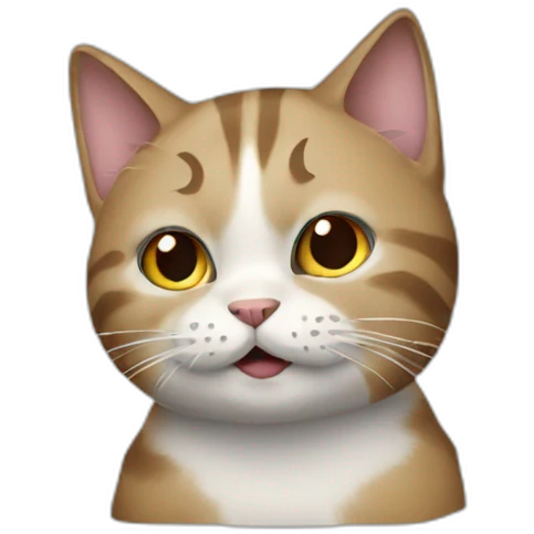 Cat on phone emoji