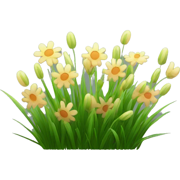 flower grass emoji