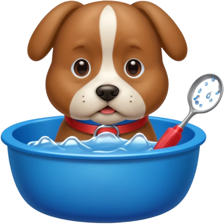 dog, dog bowl, toy, grooming tool emoji