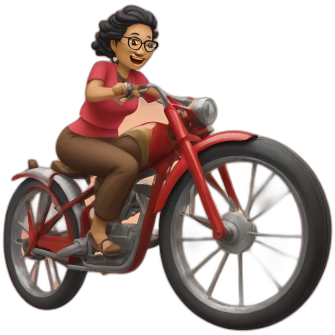 Megawati riding bufallo emoji