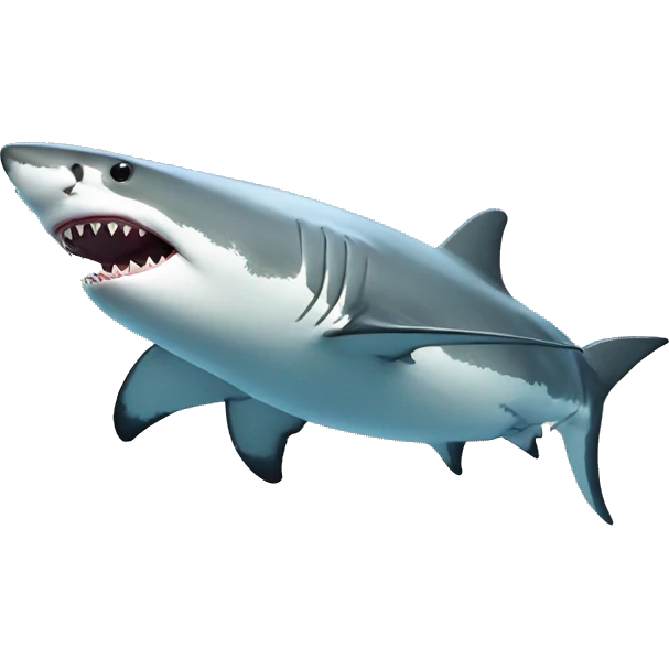 Great white shark emoji
