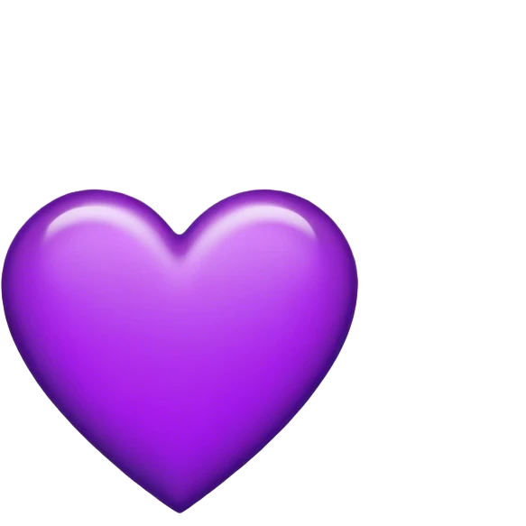Purple Heart with the letters Riley in the middle  emoji