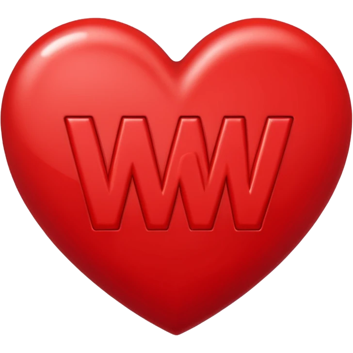 the letters M + V, in a heart  emoji