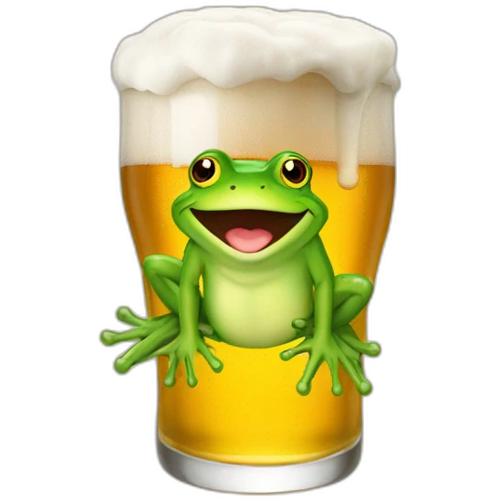 frog-bier emoji