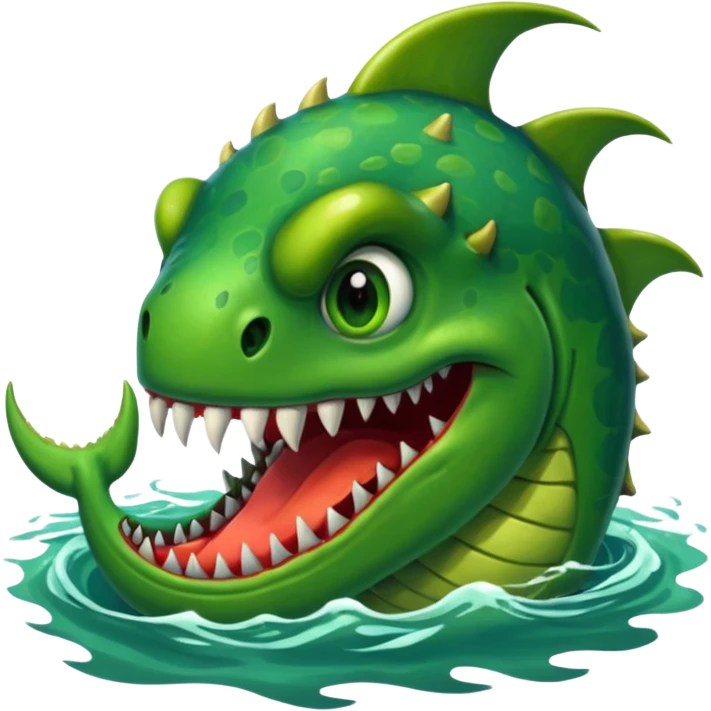 Monster in the sea emoji