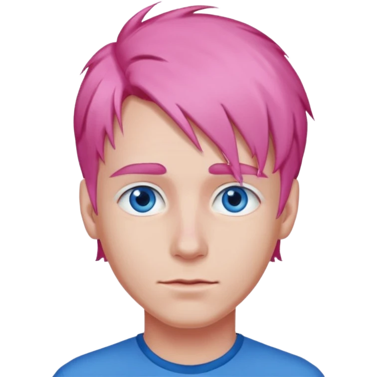 pink haired man emoji