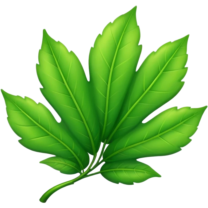 green leaf emoji