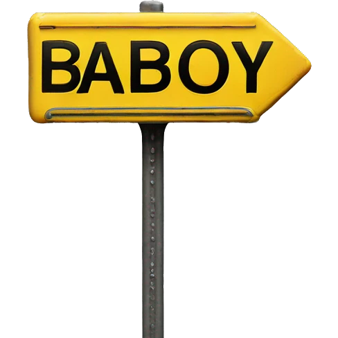 street sign saying badboy7 emoji