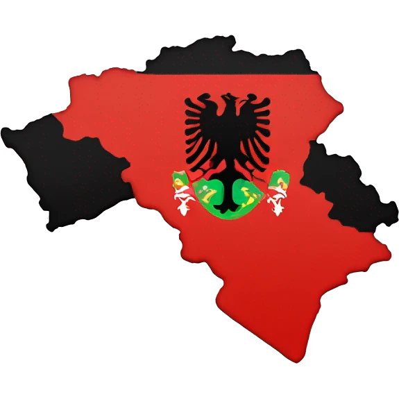 Kosovo and Albania Combined emoji