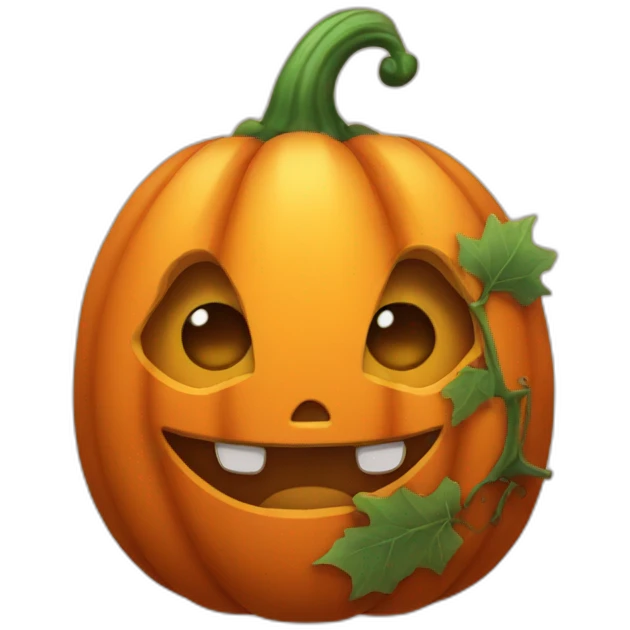 Cute pumpkin  emoji