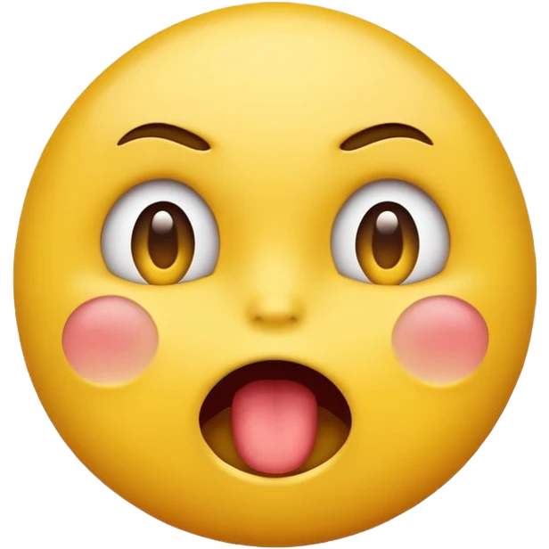 Yellow biting lip emoji  emoji